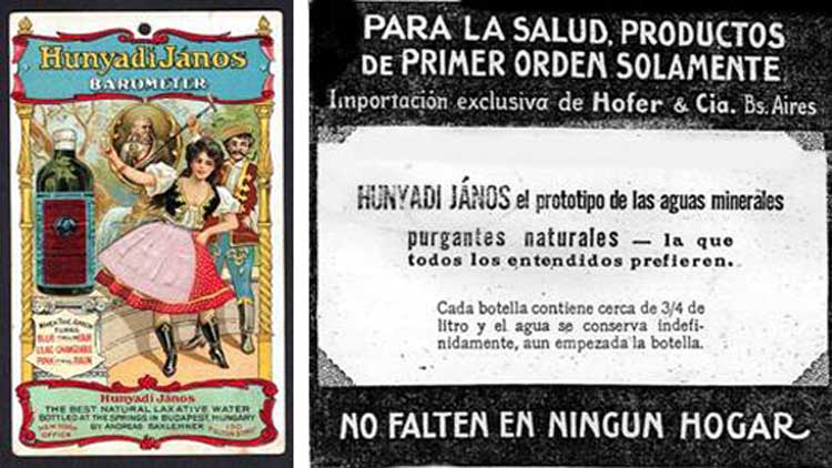 Publicidad de la empresa en Estados Unidos y en Argentina.