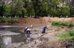 Excavaciones en el lago Victoria Ocampo  